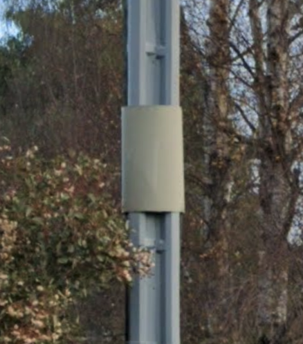 Silver pole wrapping